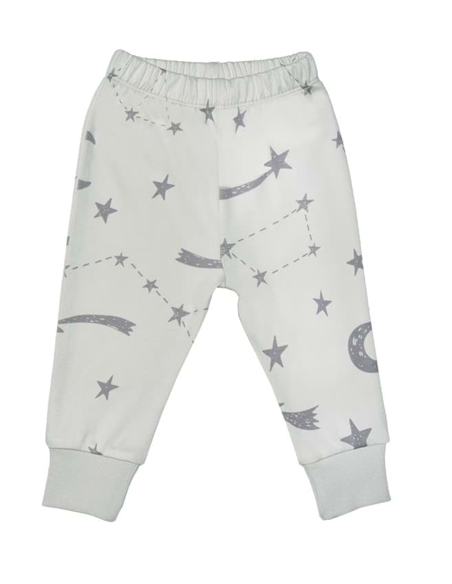 Space Unisex Bebek Gri Pijama Takımı resmi